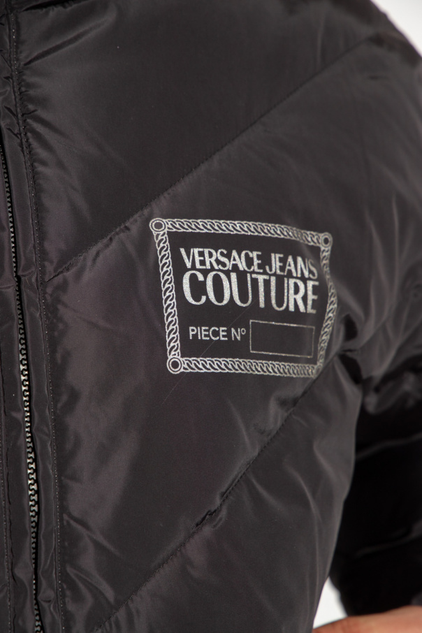 Black Jacket with logo Versace Jeans Couture - Vitkac HK